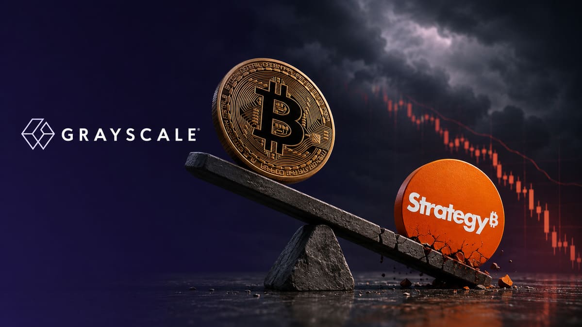 Grayscale Warns Strategy's Leveraged Bitcoin Model Faces Strain