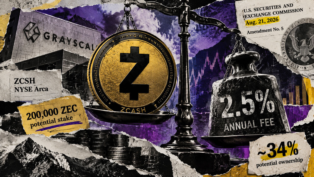 Grayscale's Zcash ETF filing proposes a 2.5% fee and a potential 34% DCG stake