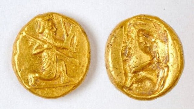 Hoard of gold coins from 400 BC found buried in Turkey