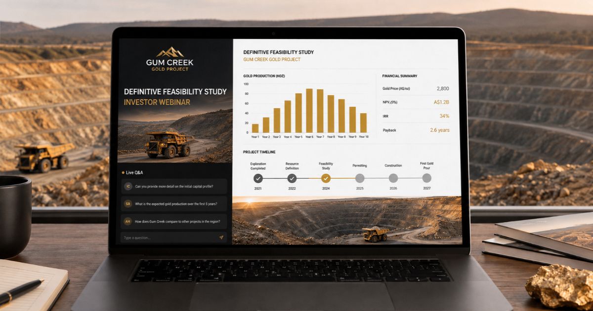 Horizon Gold to host Gum Creek DFS investor webinar