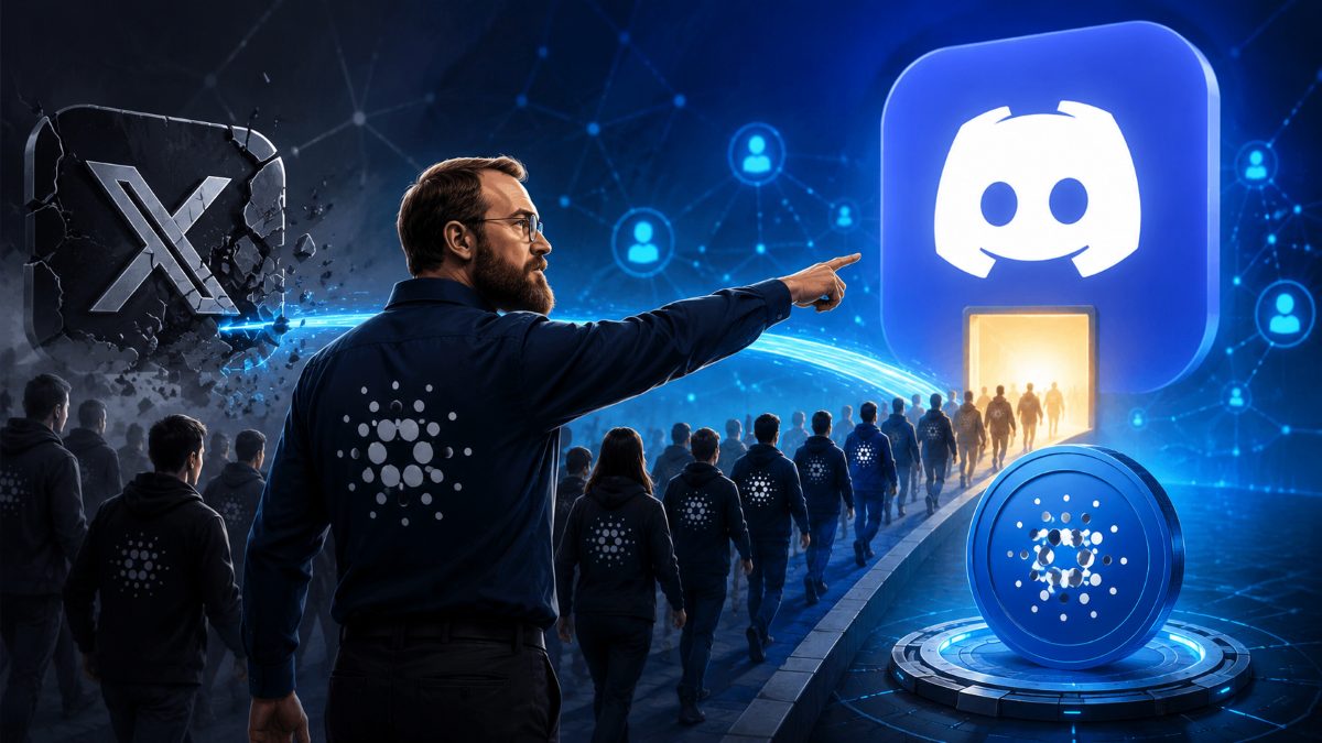 Hoskinson Leads Cardano's Great Migration From X to Discord