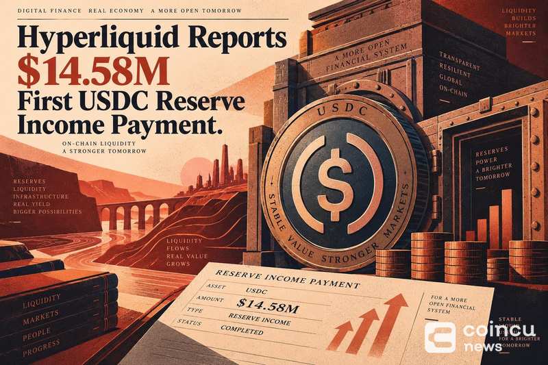 Hyperliquid Reports $14.58M First USDC Reserve-Income Payment