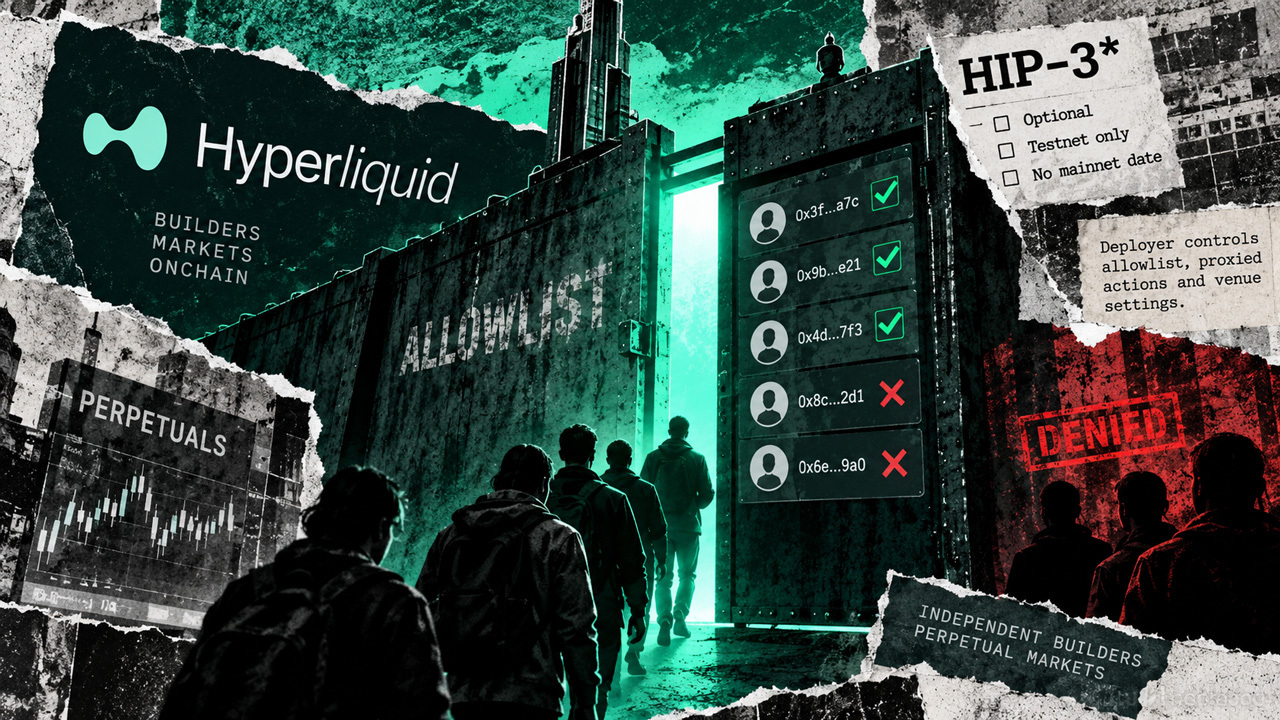 Hyperliquid tests allowlists that let operators restrict access to their own markets