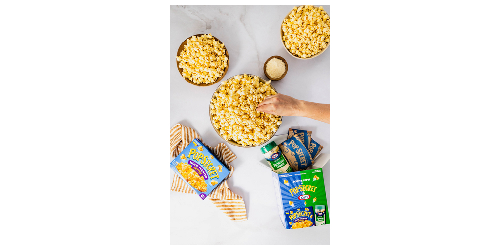 Icons Collide: Kraft Grated Parmesan Cheese and Pop Secret Popcorn Unite for the Ultimate Snacking Mash-Up