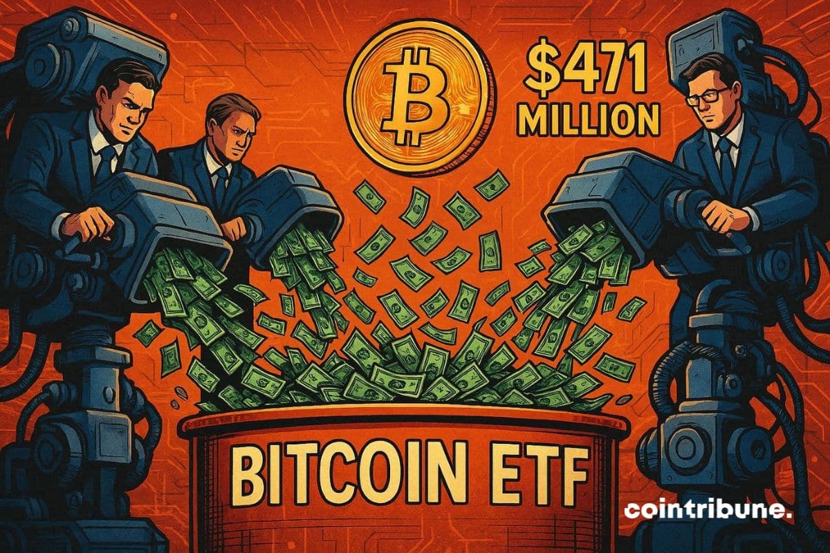 Institutions Pour 471 Million $ into Bitcoin ETFs in 24H