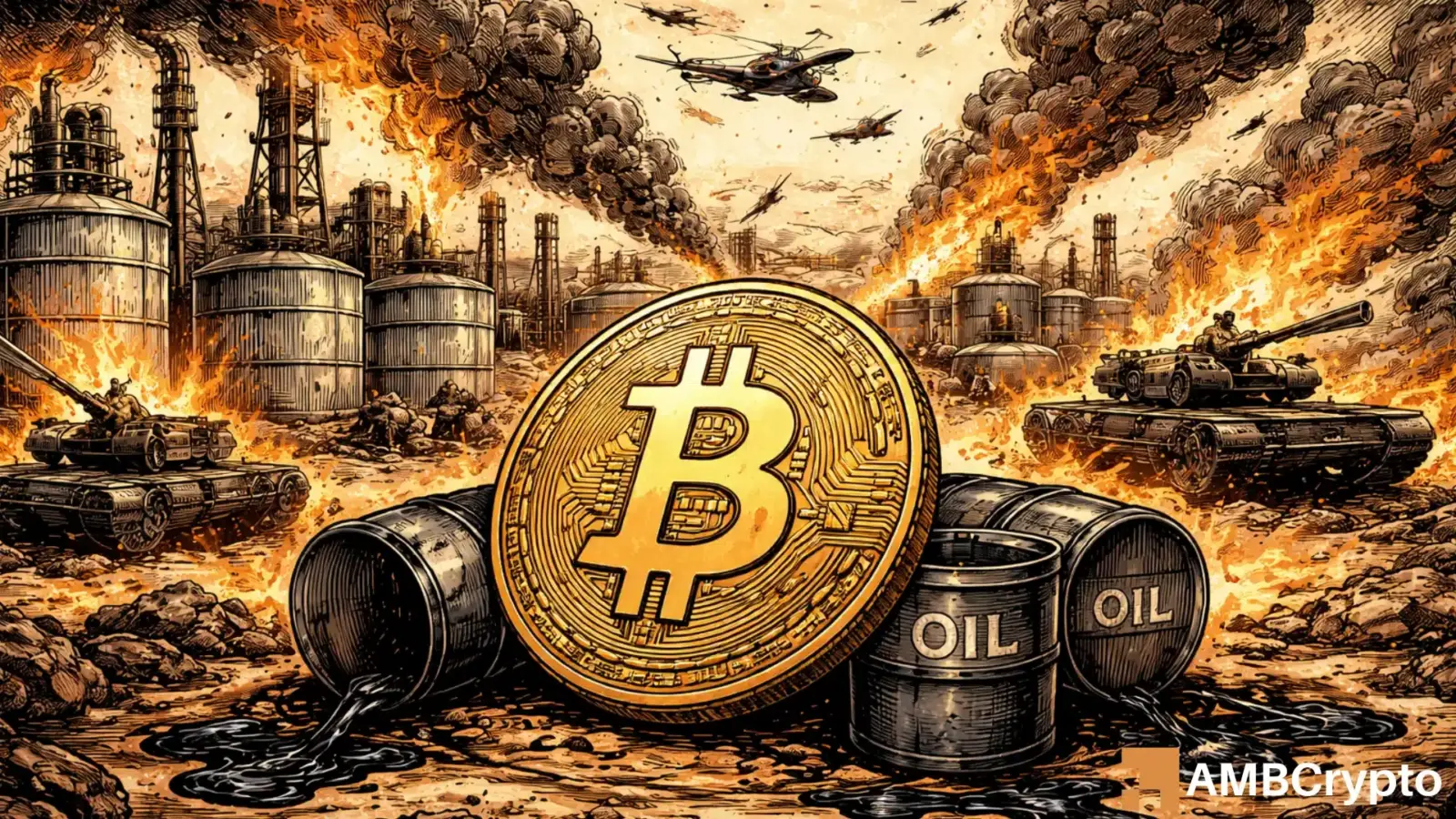 Is Bitcoin's price at risk of $58K after U.S 10-year yields near 5%, oil-driven inflation