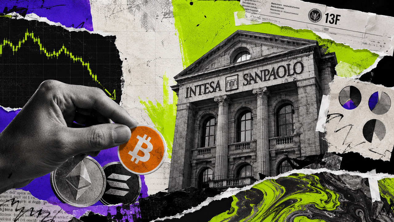 Italy's biggest bank just slashed its Bitcoin ETF call position by 99% to triple down on staked Ethereum