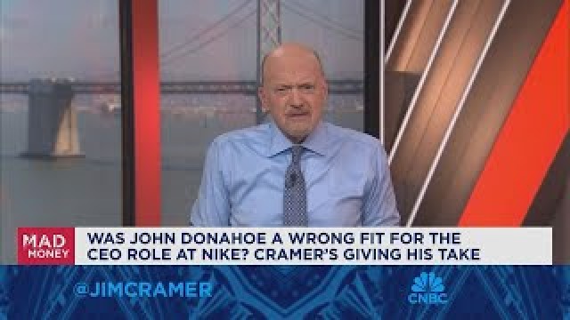 Jim Cramer talks lessons to be learned from Donahoe's time as Nike CEO