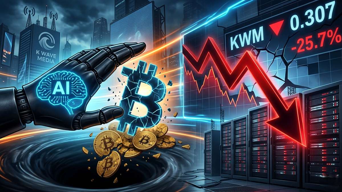 K Wave Media Shifts From Bitcoin Strategy to AI, Triggering Sharp Stock Drop