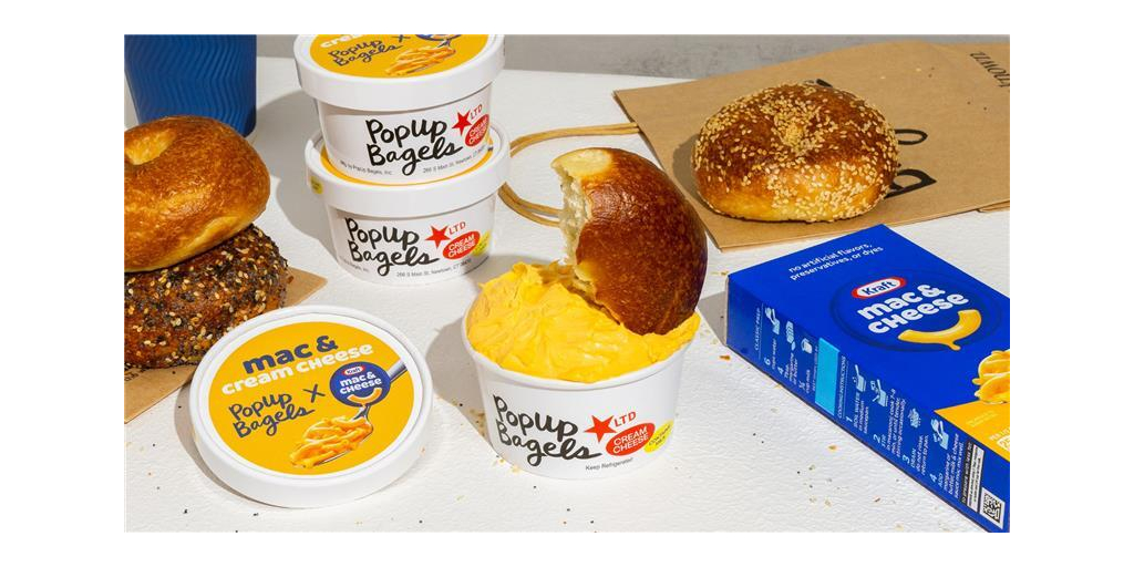 Kraft Mac & Cheese and PopUp Bagels Team up to Drop a New Limited-Edition Schmear