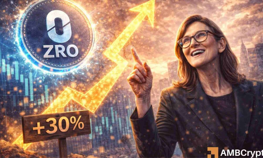LayerZero's ZRO jumps 30% after Cathie Wood backs ‘Zero' chain
