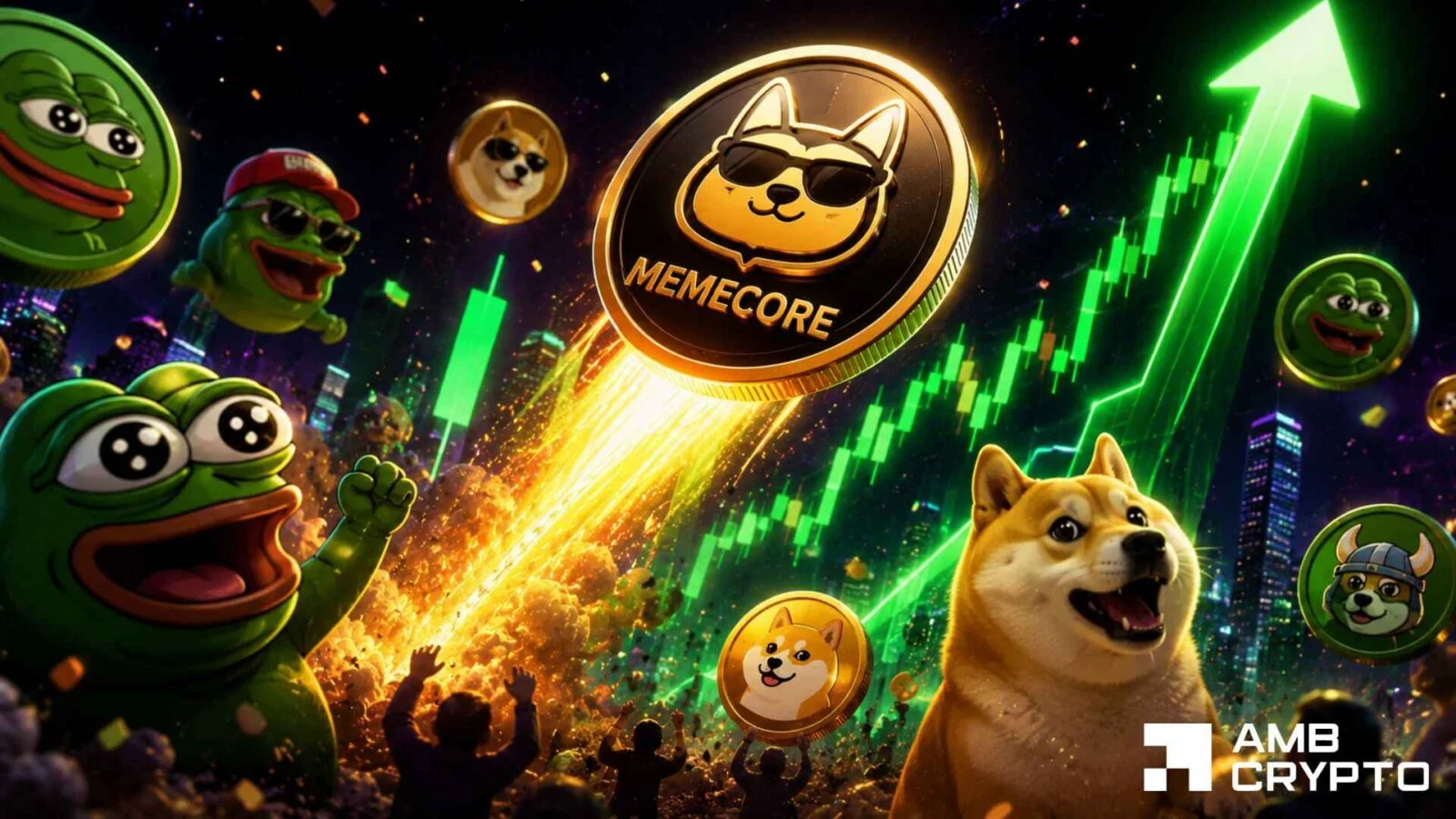 MemeCore leads with 11.2% rally as memecoins gain 8% – Bulls target $1.7