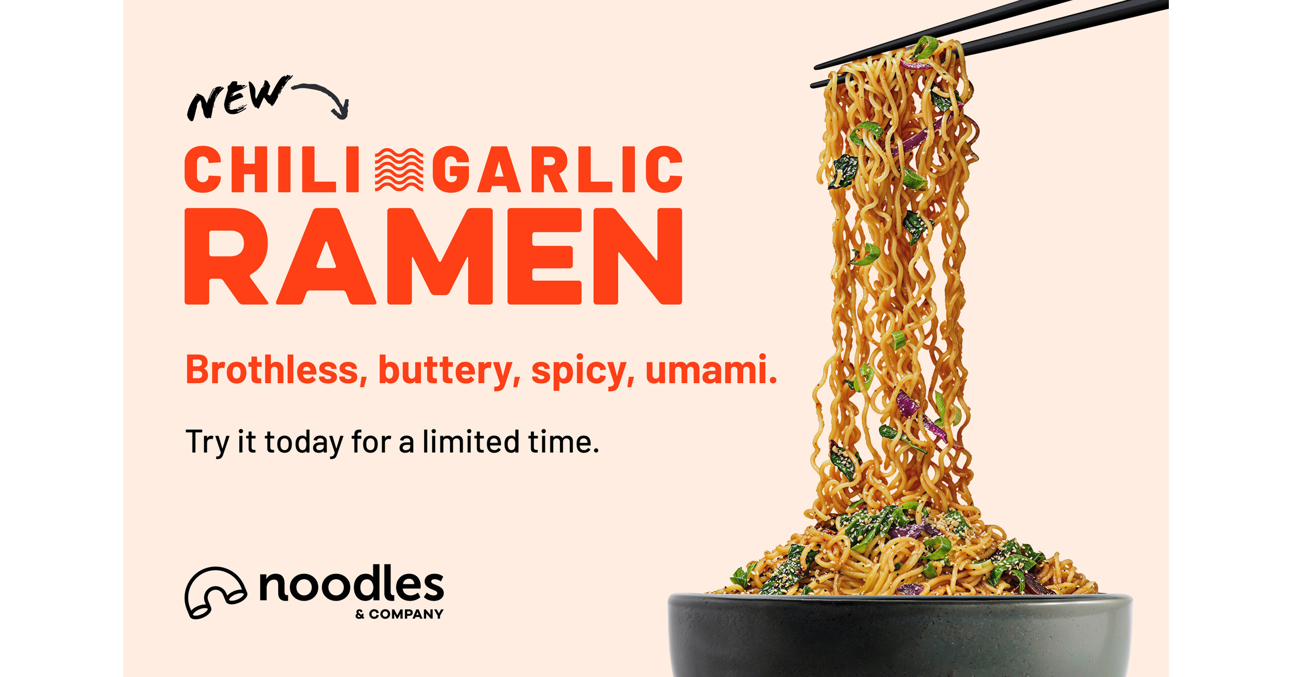 Noodles & Company Turns Up the Heat with New Chili Garlic Ramen