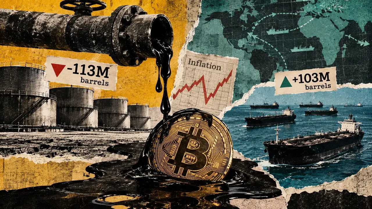 Oil stocks on land are near a decade low, complicating Bitcoin's inflation relief hopes