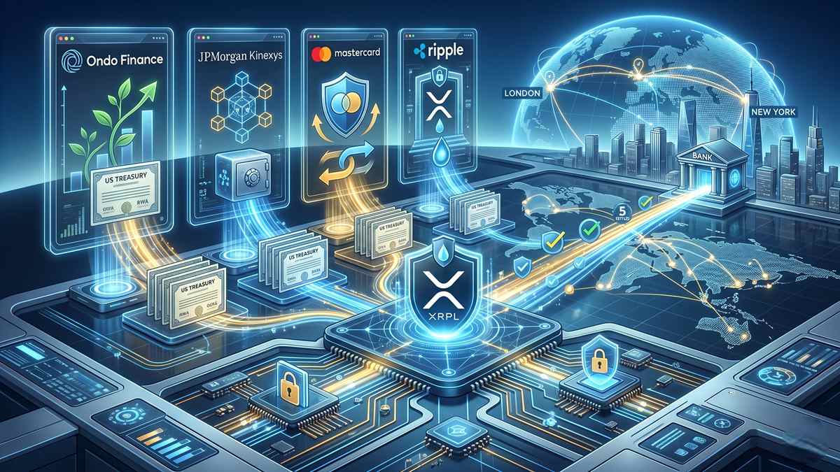 Ondo, JPMorgan, Mastercard, and Ripple Partner to Settle Tokenized Treasuries on XRP Ledger