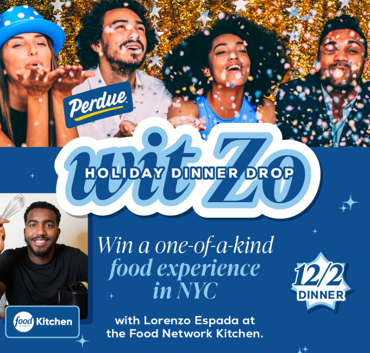 PERDUE® and Food Network Are Flying Five Foodies to NYC for a Holiday Feast with Chef Lorenzo Espada