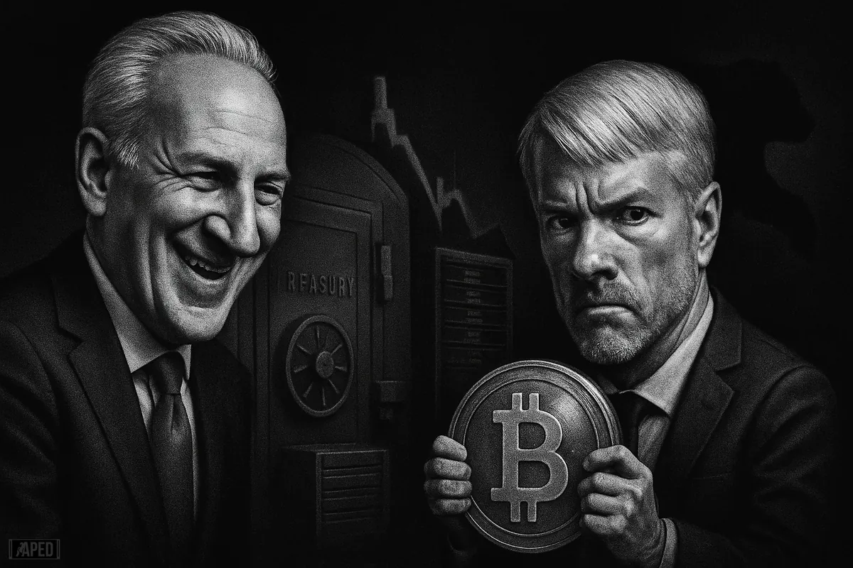 Peter Schiff Mocks Bitcoin and Michael Saylor