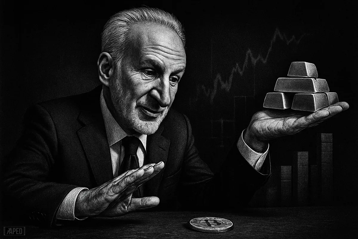 Peter Schiff Questions Bitcoin as Gold Climbs