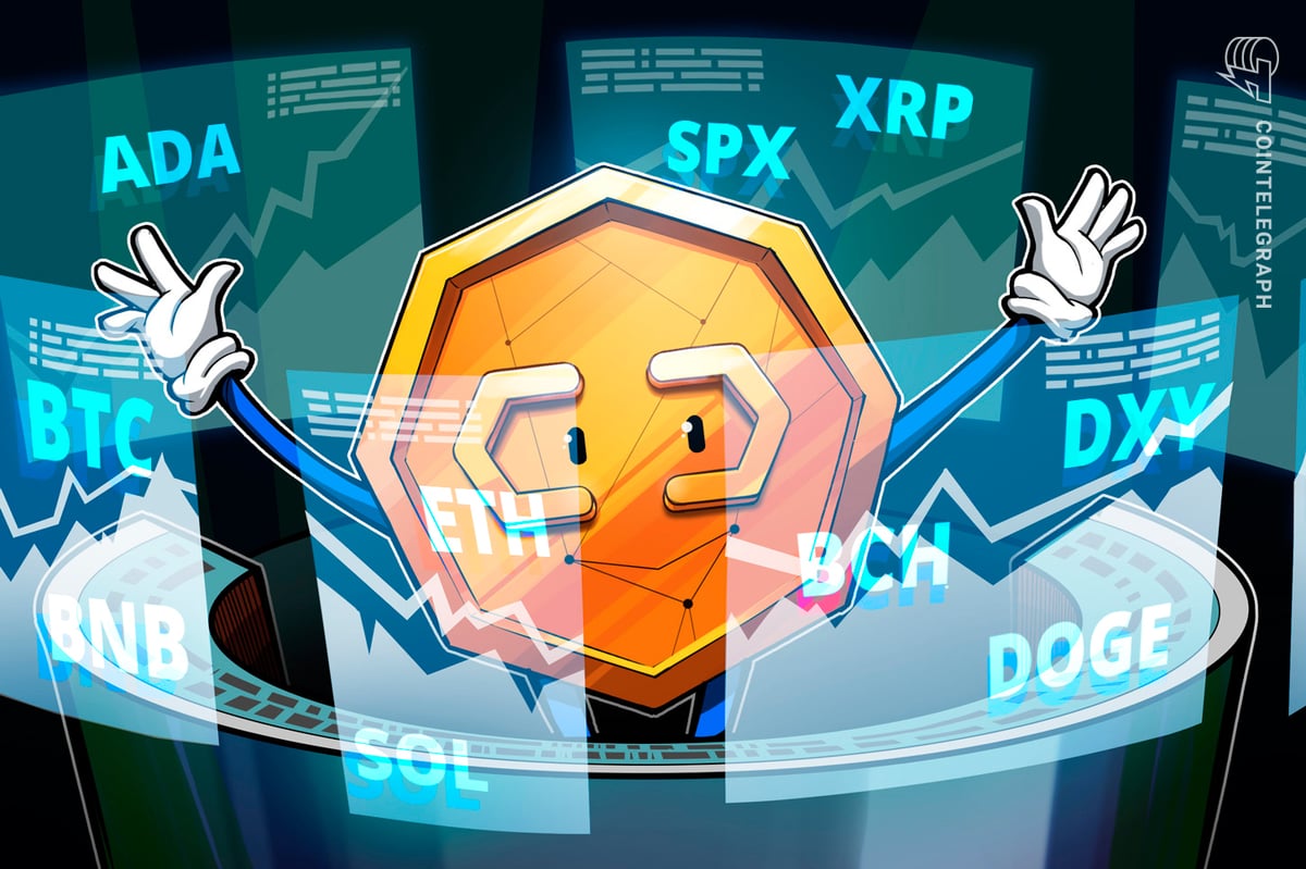 Article image for Price predictions 1/5: SPX, DXY, BTC, ETH, XRP, BNB, SOL, DOGE, ADA, BCH