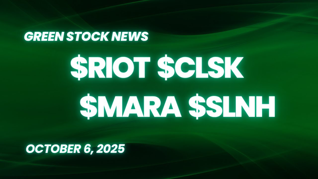 Riot Platforms ($RIOT) | CleanSpark ($CLSK) | Mara Holdings ($MARA) | Soluna Holdings ($SLNH)