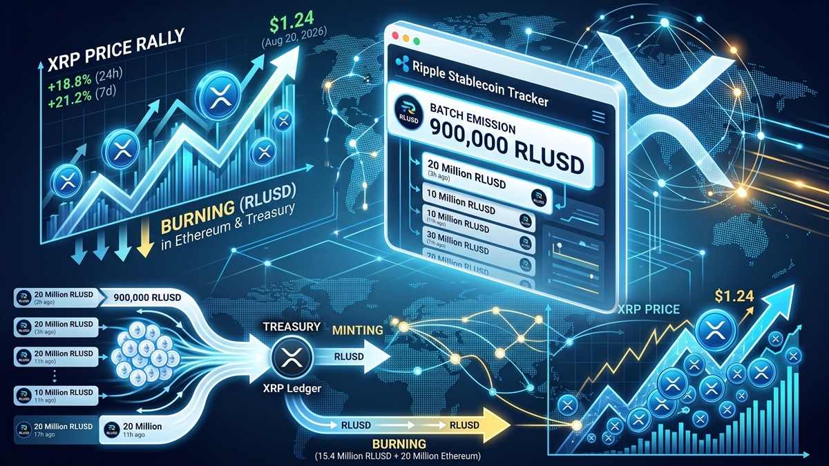Ripple Mints Fresh RLUSD as XRP Price Rally Accelerates
