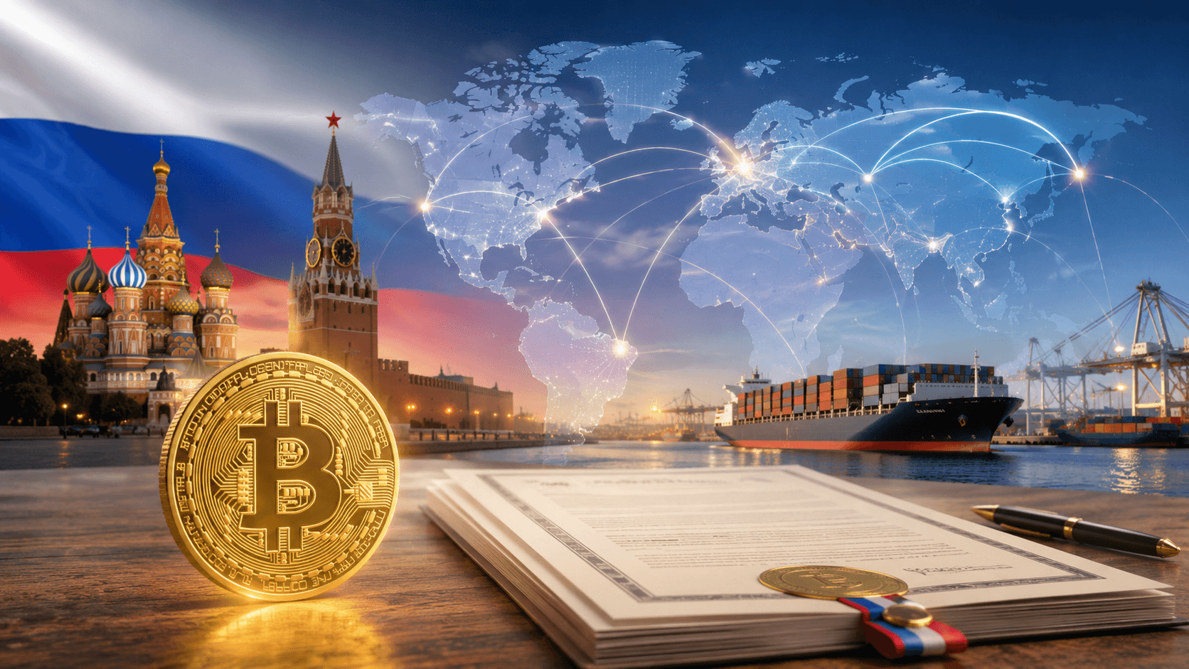Russia Crypto Bill To Let Firms Use Bitcoin for Foreign Trade: Report