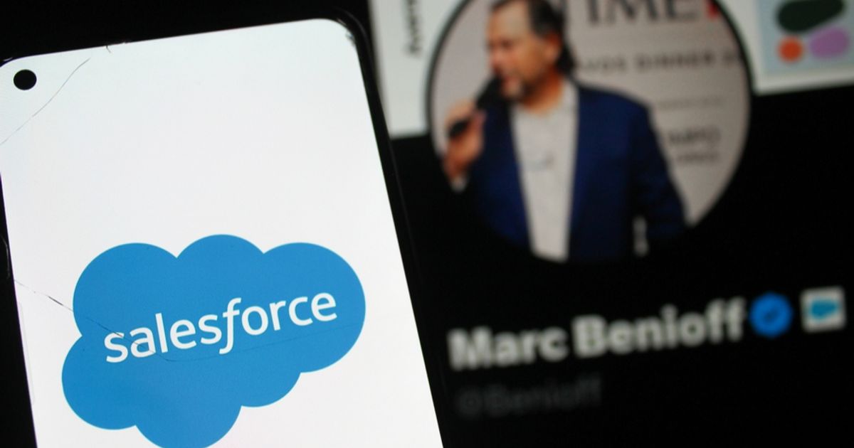 Salesforce shares jump on blowout results, raised outlook