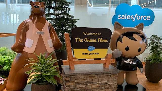 Salesforce shares jump on blowout results, raised outlook