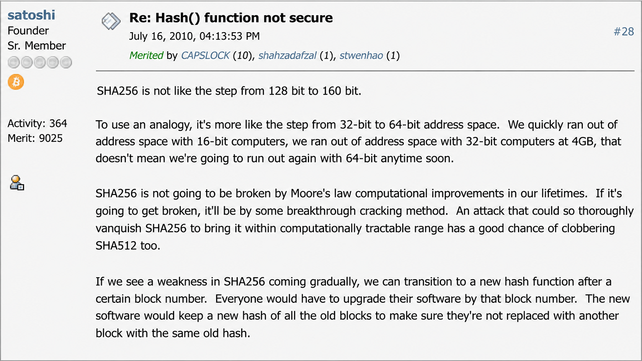 Satoshi Nakamoto Predicted Bitcoin's Hash Defense 16 Years Before Quantum Fears