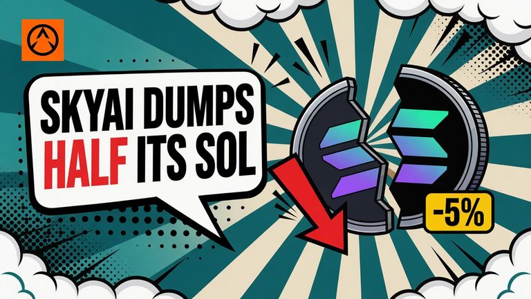 SOL Below $110 as SkyAI Sells Half Its SOL for $201M Tender Offer