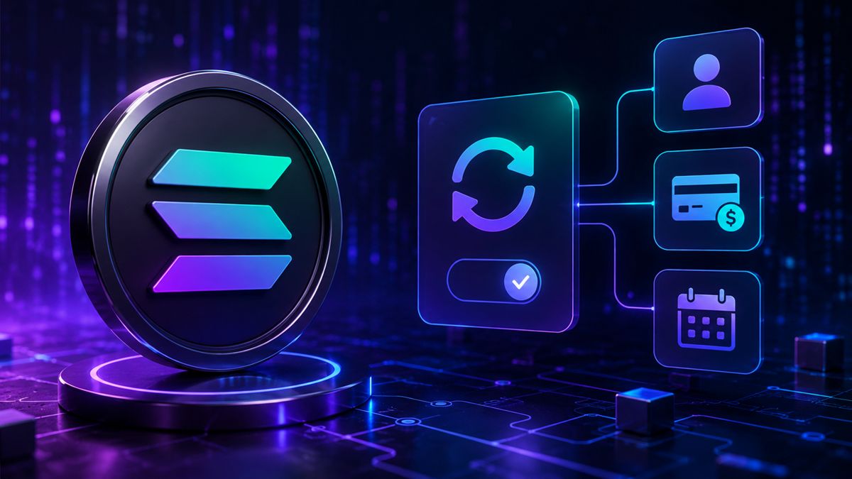 Solana Introduces Built‑In Subscriptions, Bringing Recurring Billing Directly Onchain