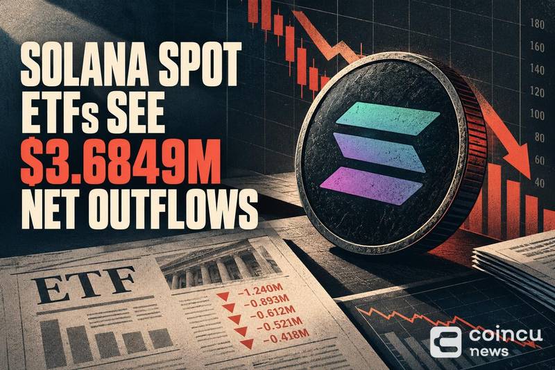 Solana Spot ETFs See $3.6849M Net Outflows