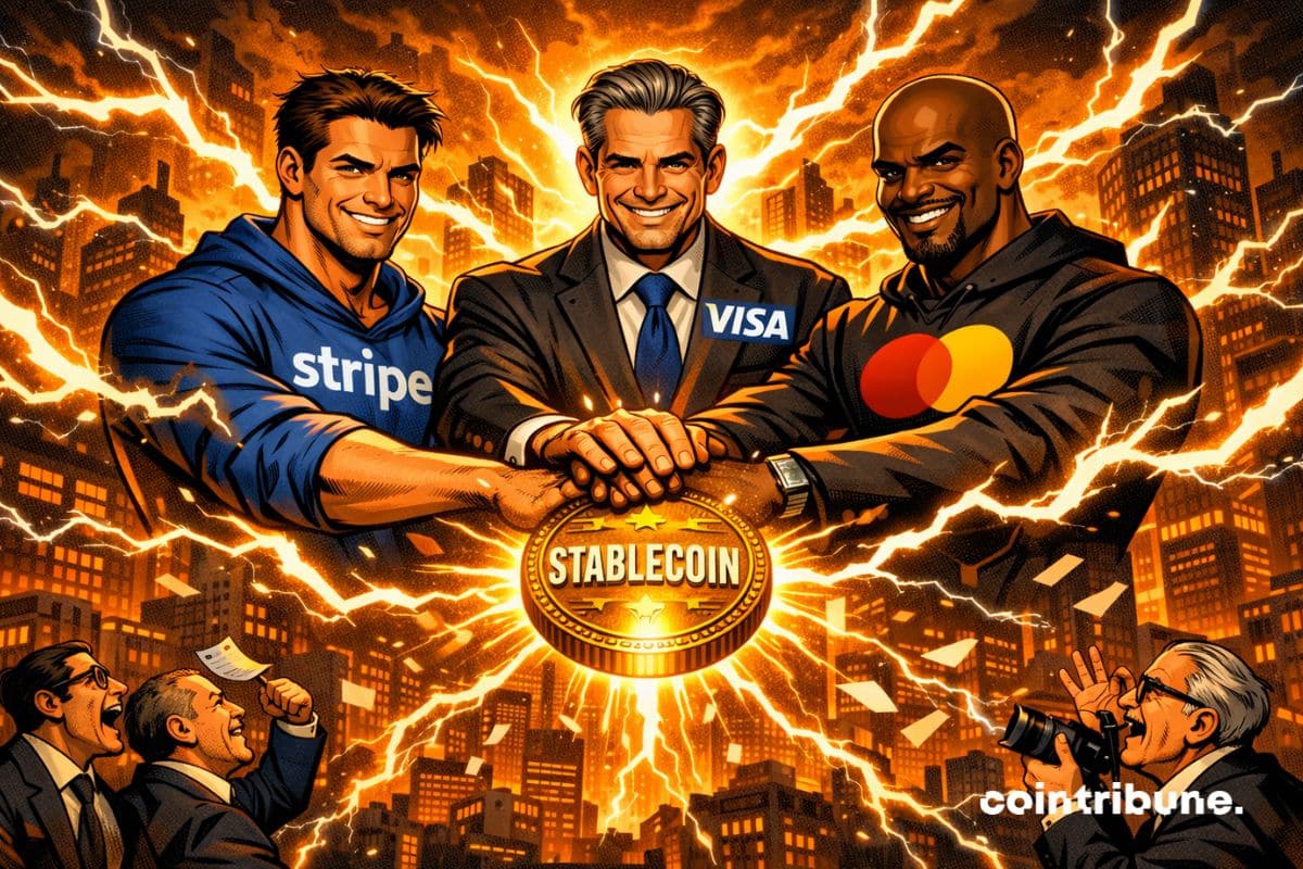Stablecoins : Stripe, Visa and Mastercard Prepare a Masterstroke Against Circle and Tether