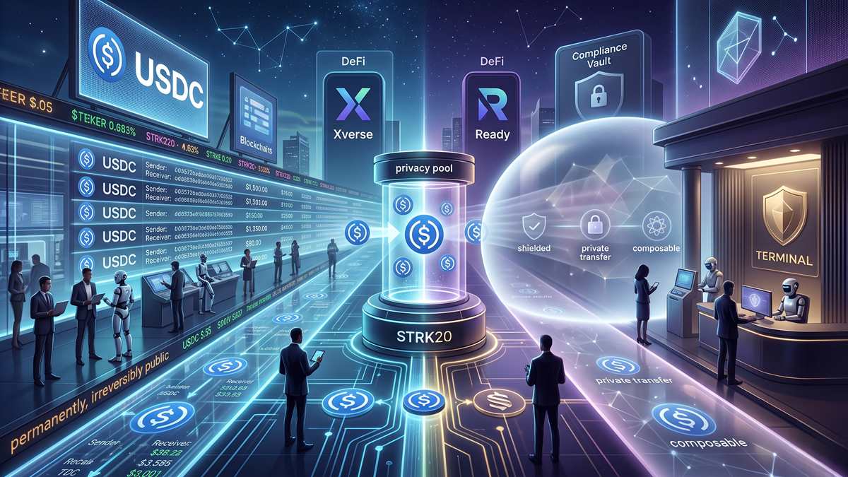 Starknet Introduces Private USDC Payments With STRK20 Privacy Framework