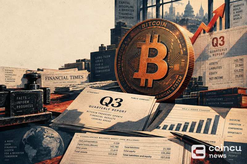 Strategy Reports $21B in Unrealized Bitcoin Gains in Q3