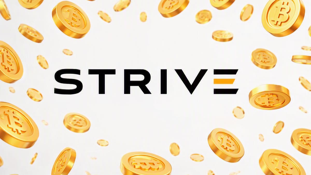 Strive Adds 1,800 Bitcoin And Climbs Into Top Five Corporate Holders