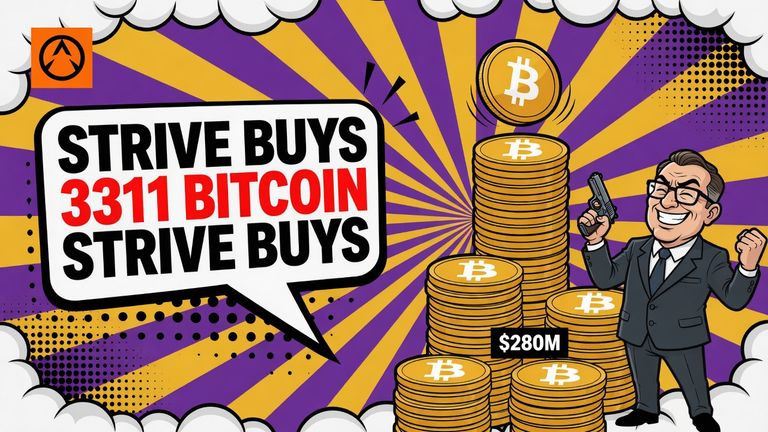 Strive Buys 3,311 Bitcoin for $280 Million, Its Largest Since January