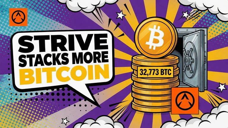 Strive Buys 3,311 BTC, Holdings Reach 32,773: What the 8-K Shows