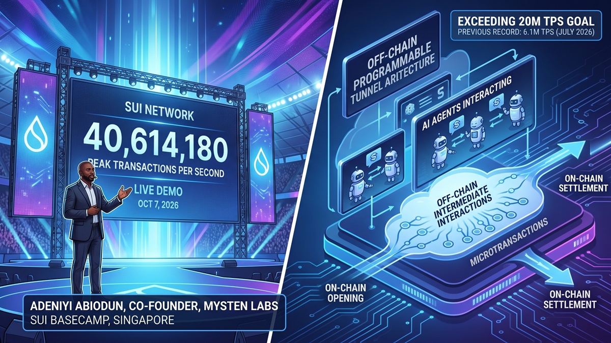 Sui Hits Record 40.6M TPS in AI Agent Transaction Test