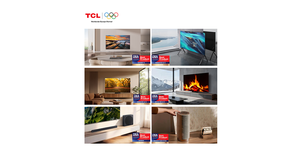TCL remporte six EISA Awards, illustrant ainsi sa suprématie dans le domaine des téléviseurs haut de gamme et des systèmes audio pour home cinéma