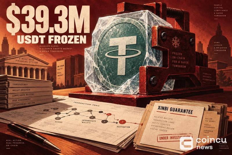 Tether Freezes $39.3M USDT Linked to Xinbi Guarantee