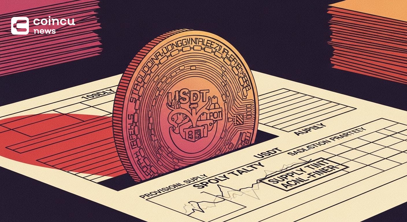 Tether USDT market cap slips second month as supply stalls