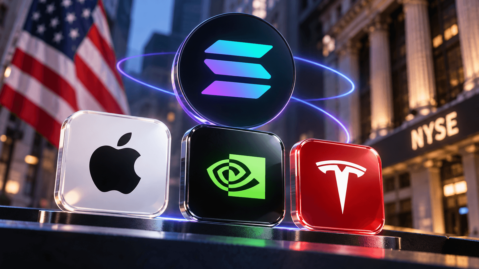 Tokenized Apple, Nvidia and Tesla Stocks Launch on Solana for U.S. Investors