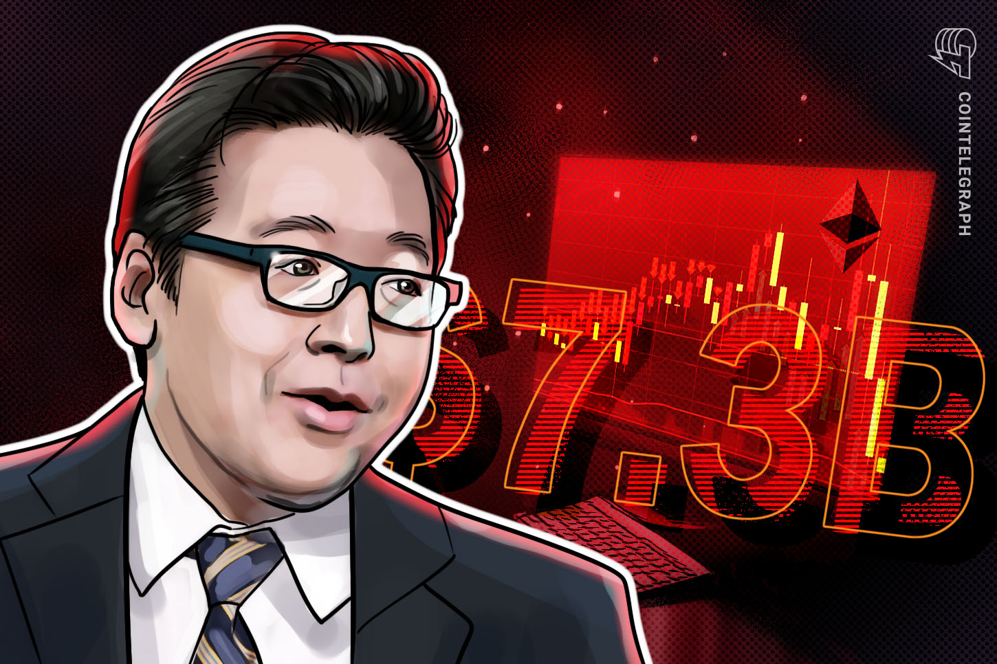 Tom Lee's Ethereum portfolio down $7.35B as ETH price outlook worsens
