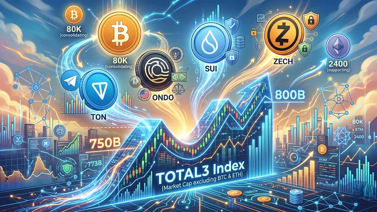 Top Altcoins to Watch This Week: TON, ONDO, SUI & ZEC Could Be Preparing for a Major Breakout