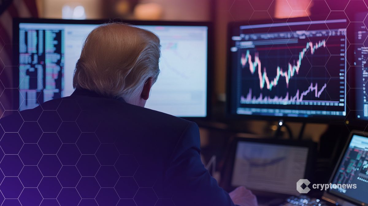 Obraz artykułu o monecie Trump Meme Coin, której cena wzrosła o 60% po tym, jak promotorzy zareklamowali galę Mar-a-Lago