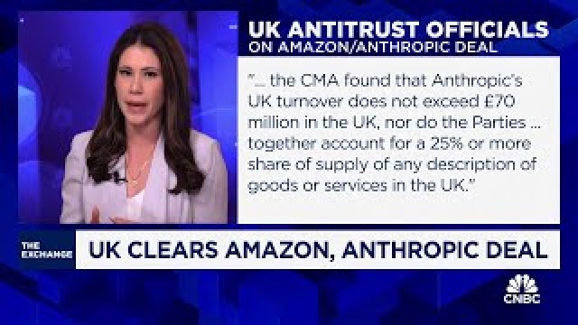 UK clears Amazon, Anthropic deal