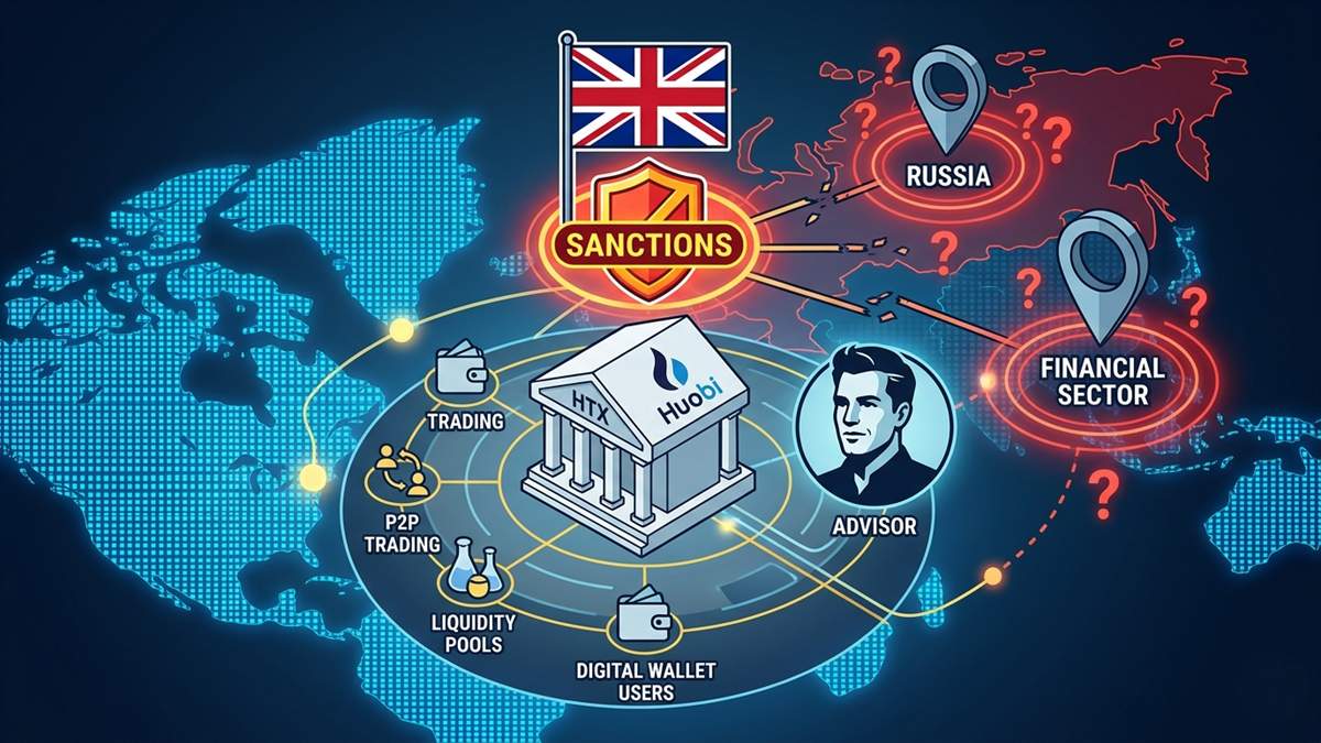 UK Sanctions Justin Sun-Linked HTX Exchange Over Alleged Russia Connections