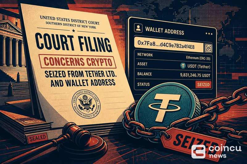 U.S. Court Filing Concerns Crypto Seized From Tether Ltd. and Wallet Address