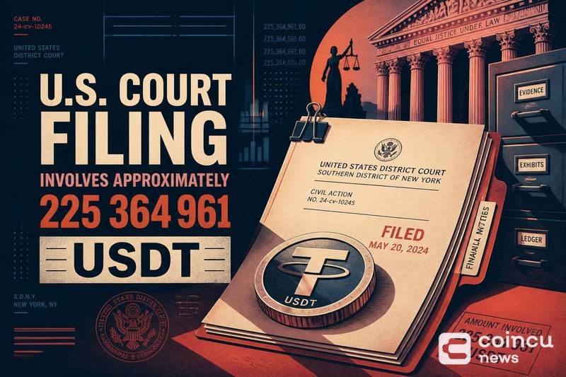 U.S. Court Filing Involves Approximately 225,364,961 USDT